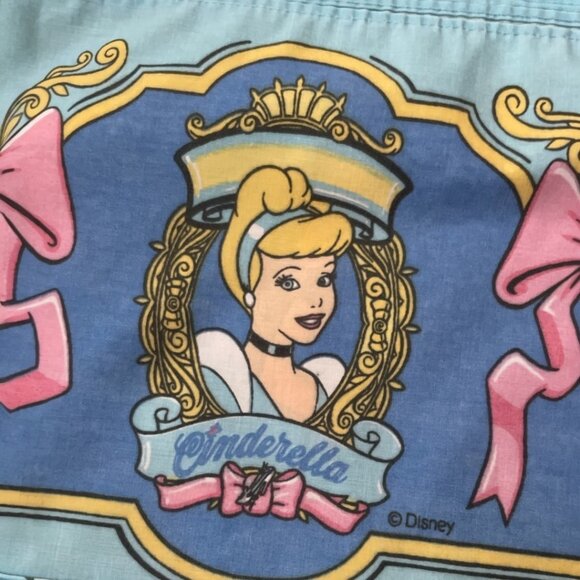 Vintage Disney Cinderella Standard Pillowcase Princess Design Rare - Picture 3 of 10